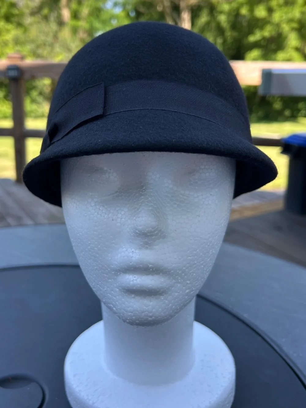 Target Black Wool Bow Cloche Hat